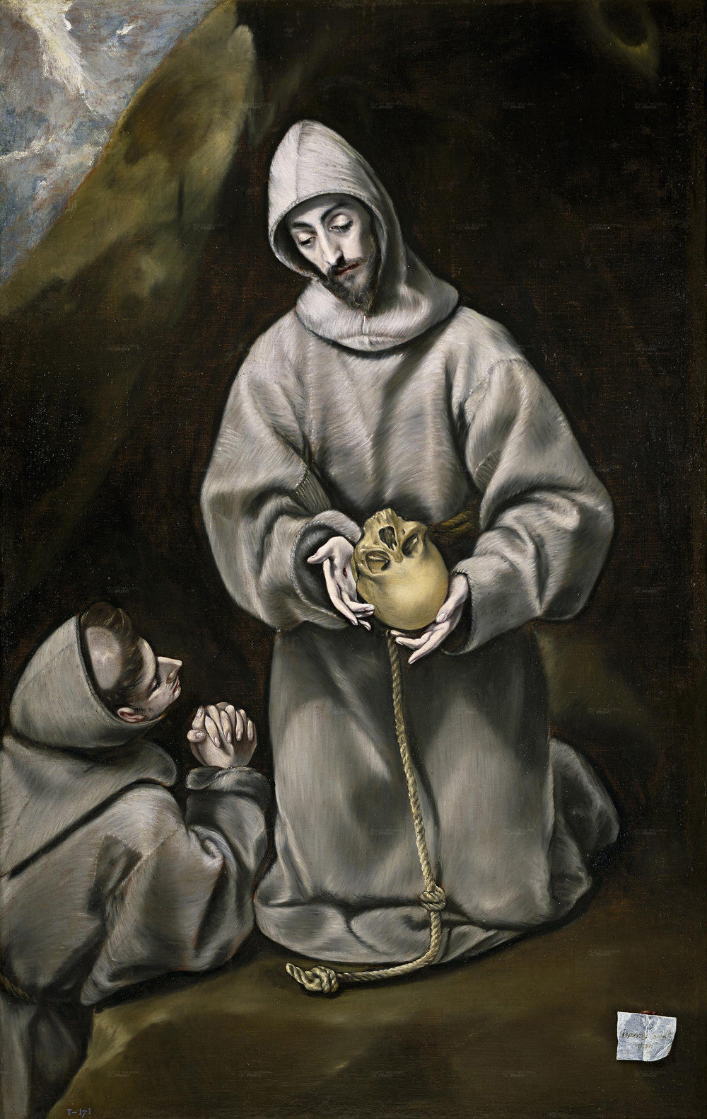 El Greco - Saint Francis and Brother Leo Meditating on Death-Reproduction-Get Custom Art