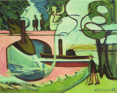 Ernst Ludwig Kirchner - Banks of the canal