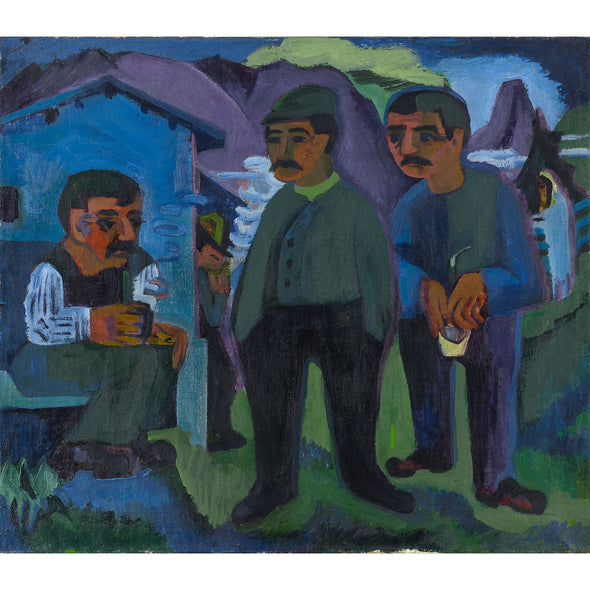 Ernst Ludwig Kirchner - Three Farmers