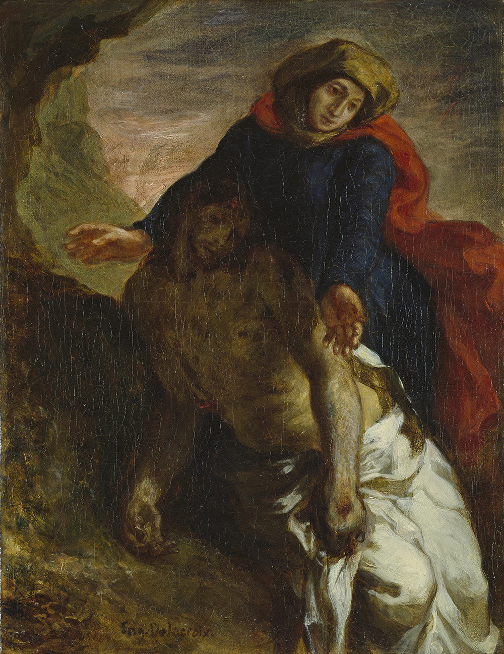 Eugène Delacroix - Pietà