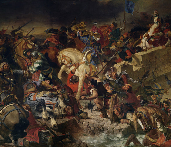 Eugène Delacroix - The Battle of Taillebourg