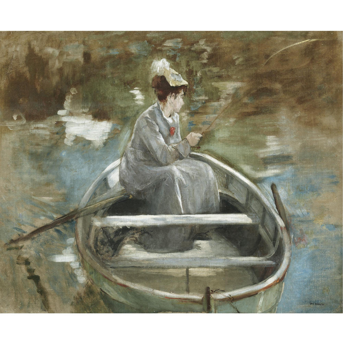 Eva Gonzalès - On A Boat