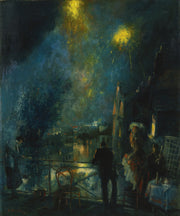 Everett Shinn - Bastille Day, 14th of July, Paris