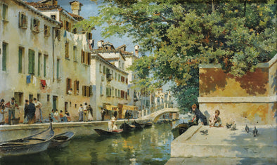 Federico del Campo - A Canal in Venice