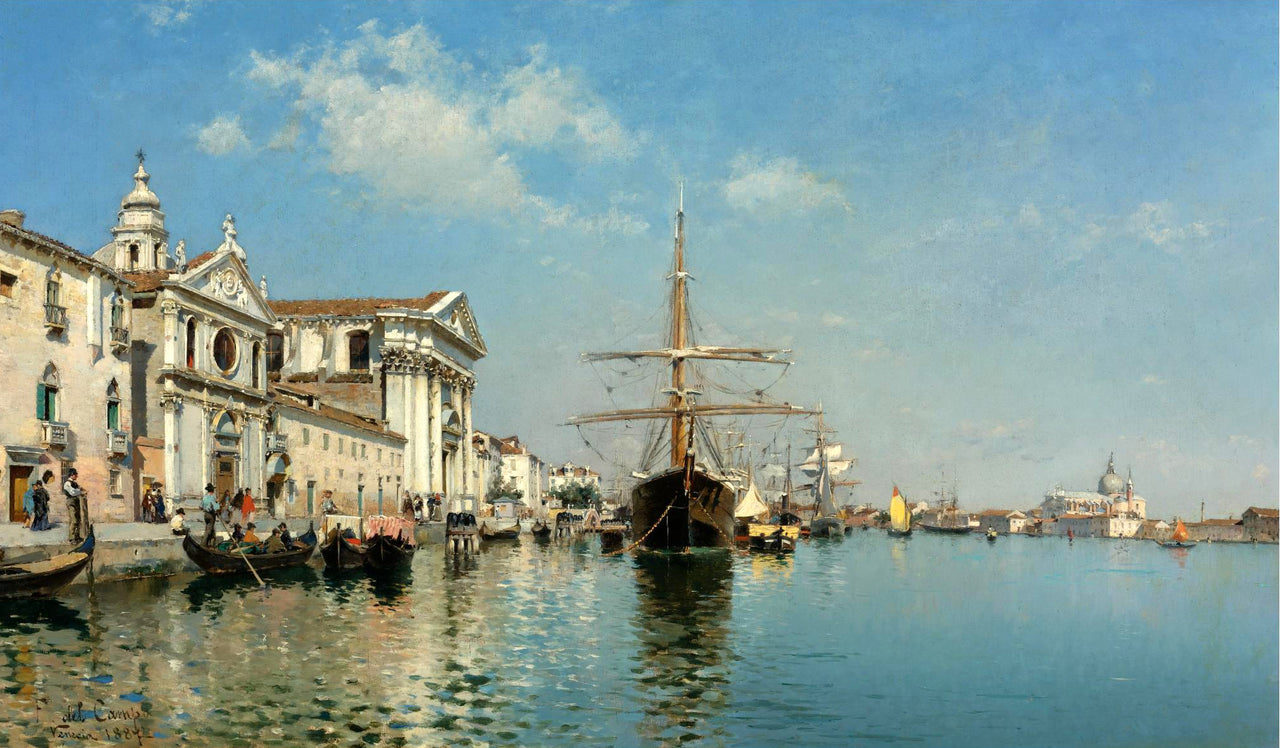 Federico del Campo - The Church Gesuati from the Giudecca Canal