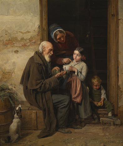 Ferdinand Georg Waldmüller - A Charitable Gift