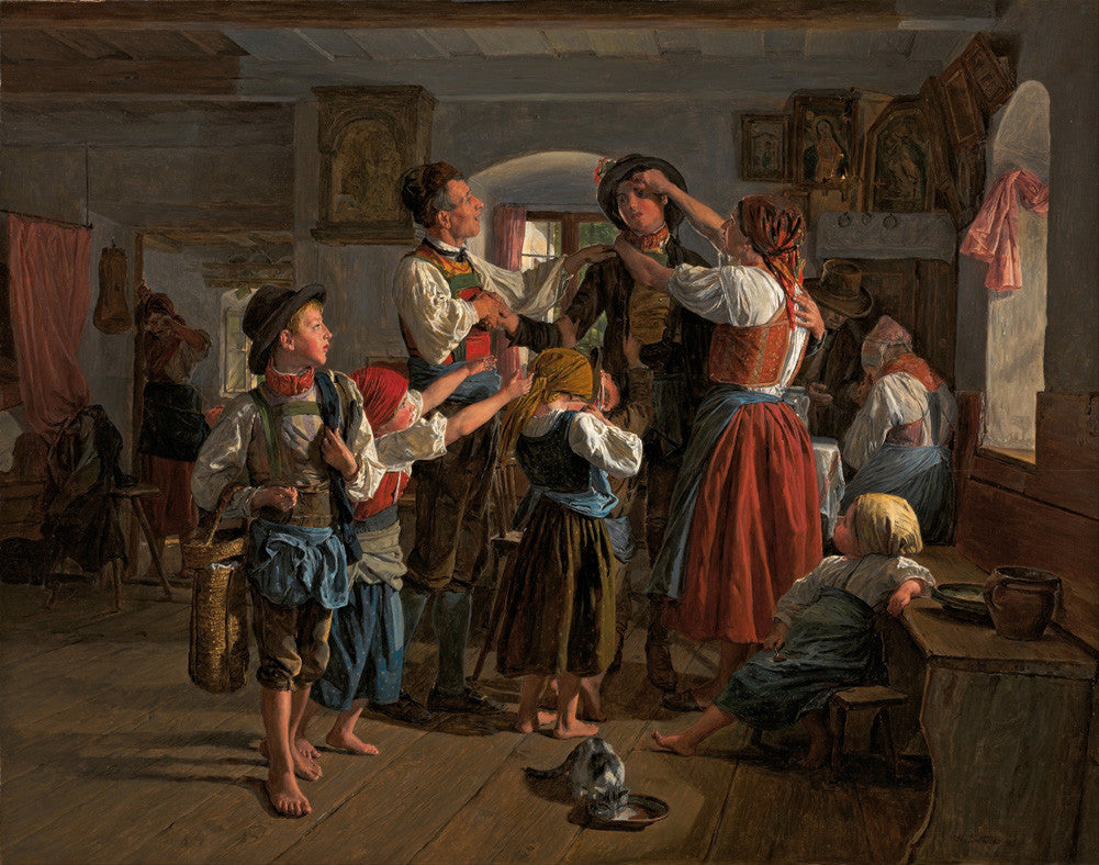 Ferdinand Georg Waldmüller - The Conscripts Farewell