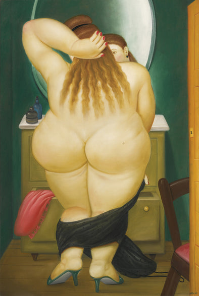 Fernando Botero - Desnudo ante el espejo