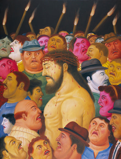 Fernando Botero - Jesús y la multitud