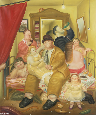 Fernando Botero - La Casa De Las Gemelas Arias