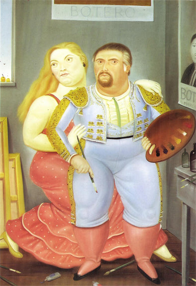 Fernando Botero - Self-Portrait with Sofia