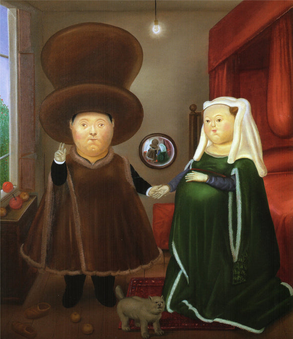 Fernando Botero - The Arnolfini After Van Eyck
