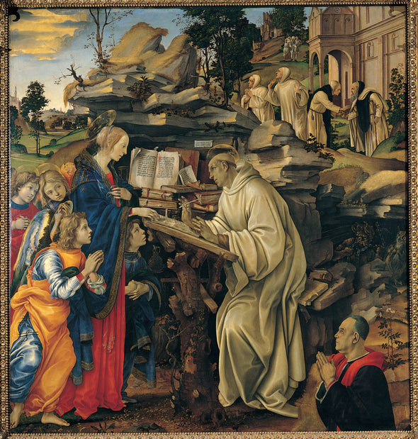 Filippino Lippi - Apparition of The Virgin to St. Bernard