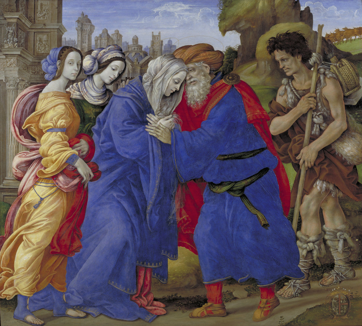 Filippino Lippi - The Meeting of Joachim and Anne outside the Golden Gate of Jerusalem