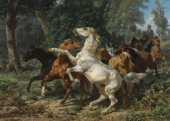 Filippo Palizzi - A Herd of Horses