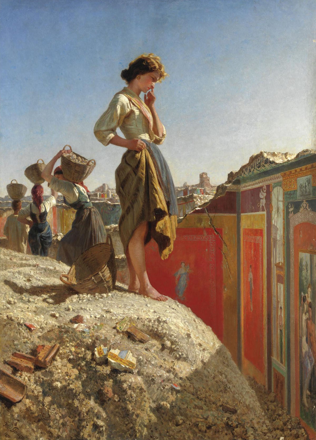 Filippo Palizzi - The Ruins of Pompeii