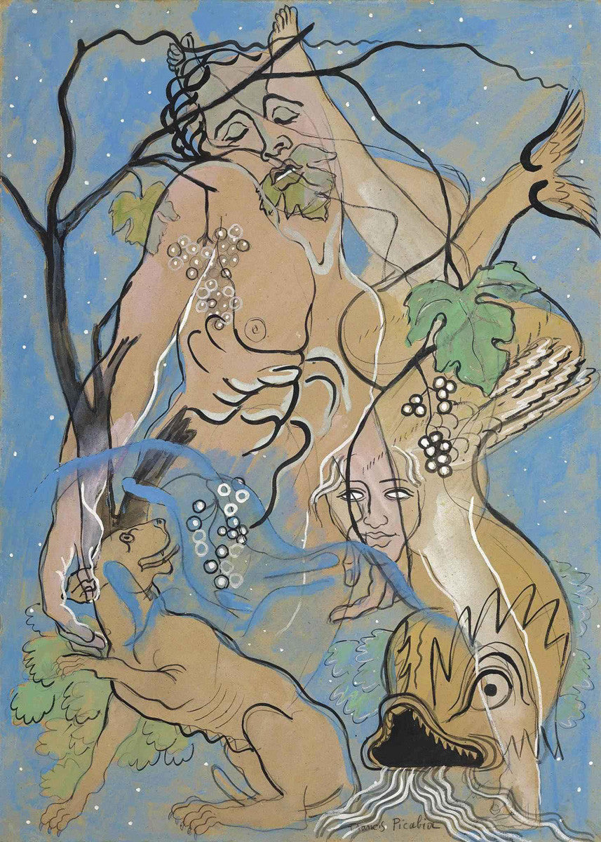 Francis Picabia - Jesus And The Dolphin-Reproduction-Get Custom Art