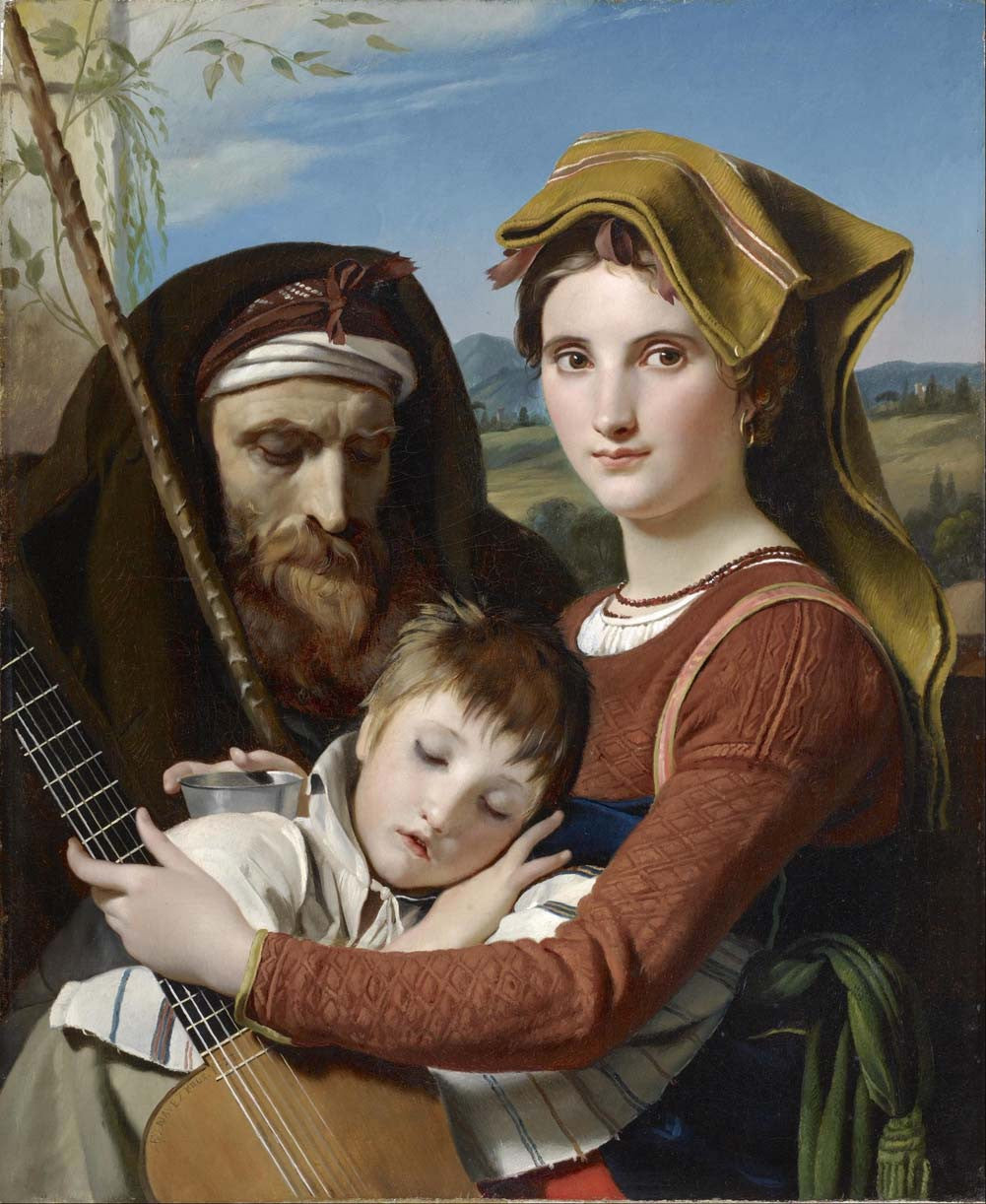 François-Joseph Navez - Roman Shepherd Family in the Campagna