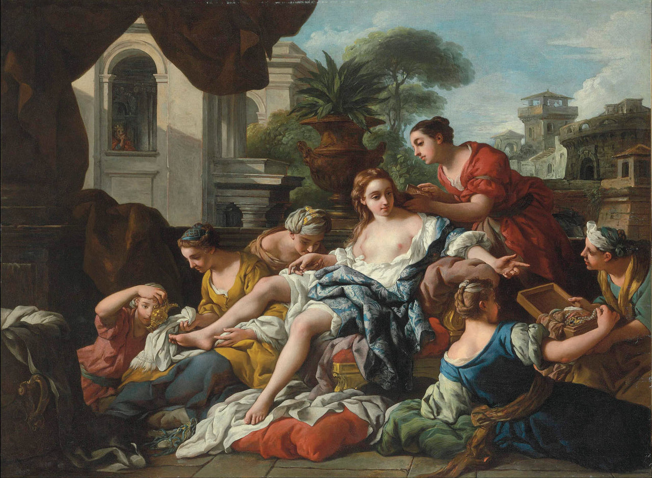 François de Troy - Bathsheba at her Bath