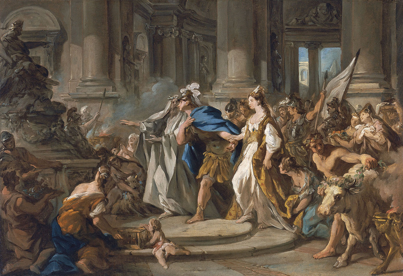 François de Troy - Jason and Medea in the Temple of Jupiter