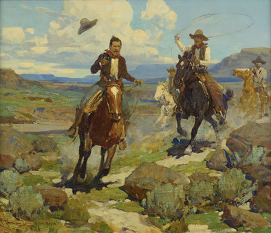 Frank Tenney Johnson - Pursuit of a Cattle Thief