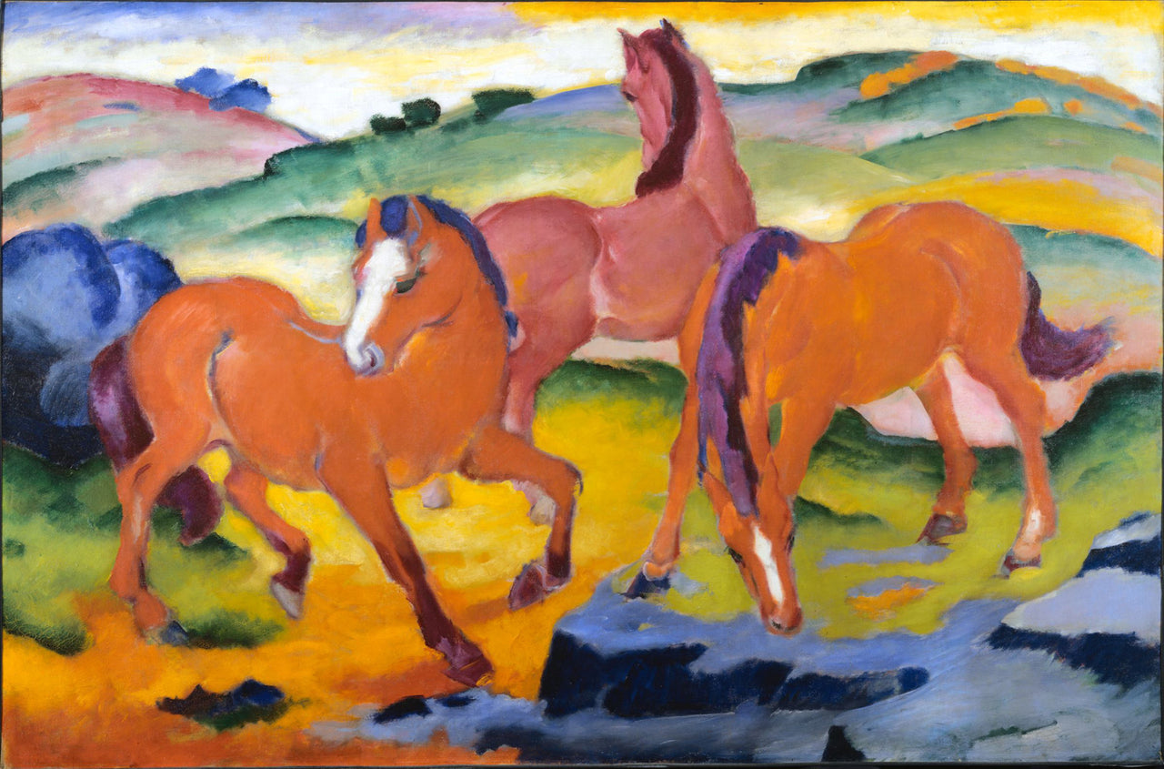 Franz Marc - Grazing Horses IV (The Red Horses)