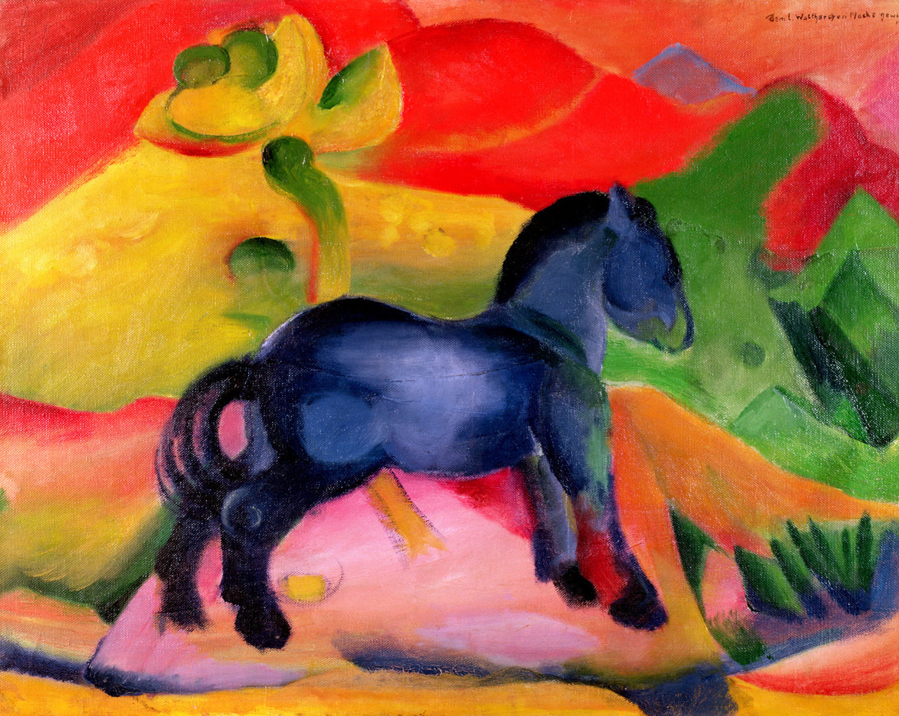 Franz Marc - The Little Blue Horse