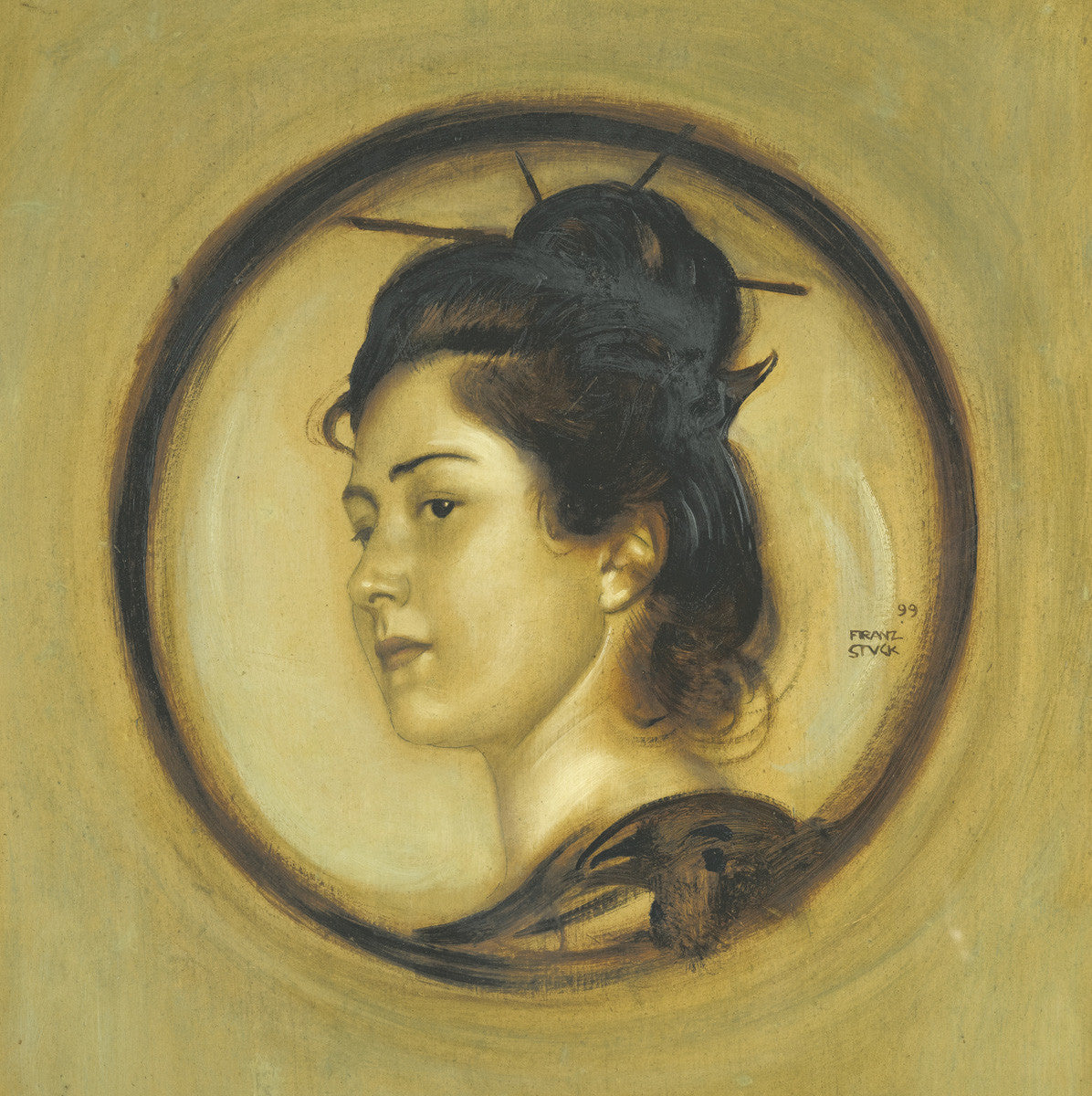 Franz Stuck - Marie Stuck In Japanischem Kostüm