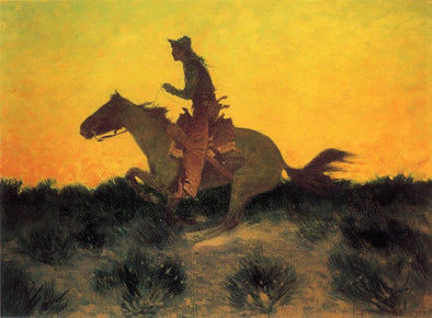 Frederic Remington - Against The Sunset