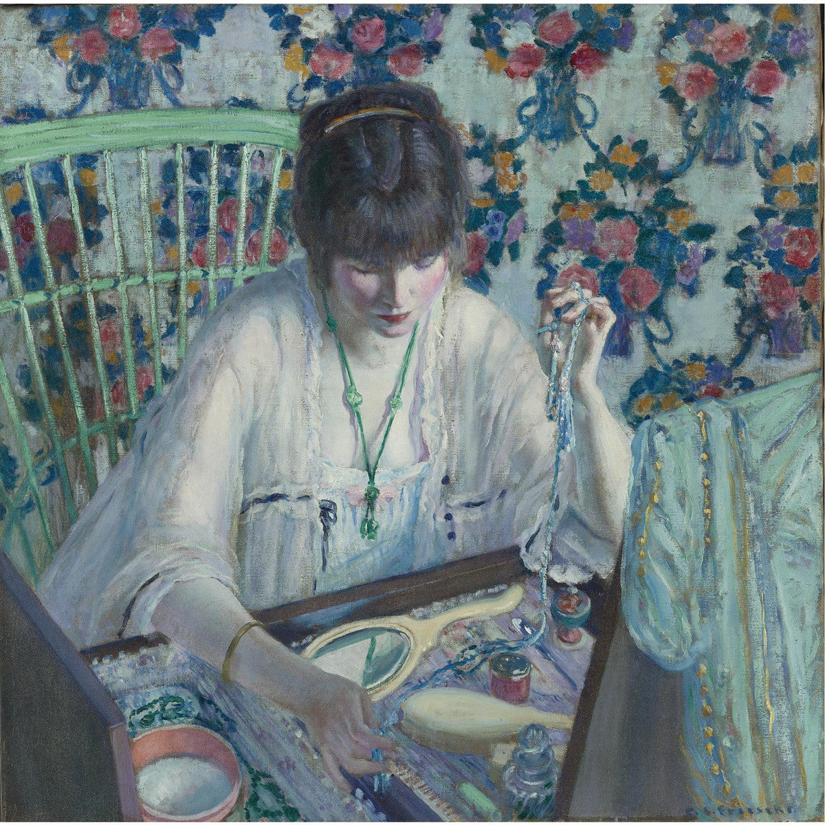 Frederick Carl Frieseke - La Poudreuse