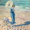 Frederick Carl Frieseke - On the Beach (Girl in Blue)