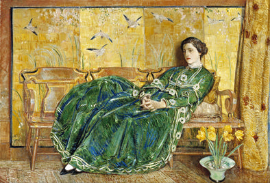 Frederick Childe Hassam - April - (The Green Gown)