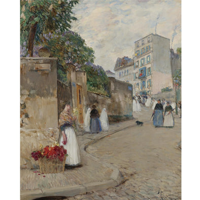 Frederick Childe Hassam - Rue Montmartre, Paris