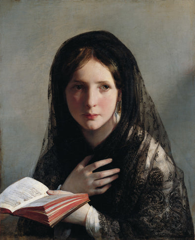 Friedrich von Amerling - Reading Girl
