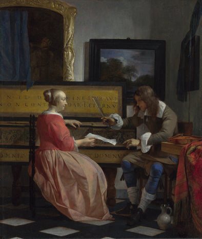 Gabriël Metsu - Man and Woman Sitting at the Virginal