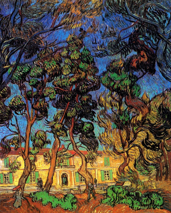 Vincent van Gogh - Trees in the Garden of Saint Paul Hospital