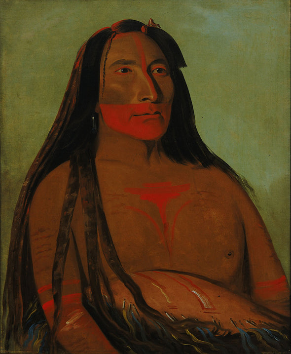George Catlin - Máh to tóh pa, Four Bears, Second Chief in Mourning