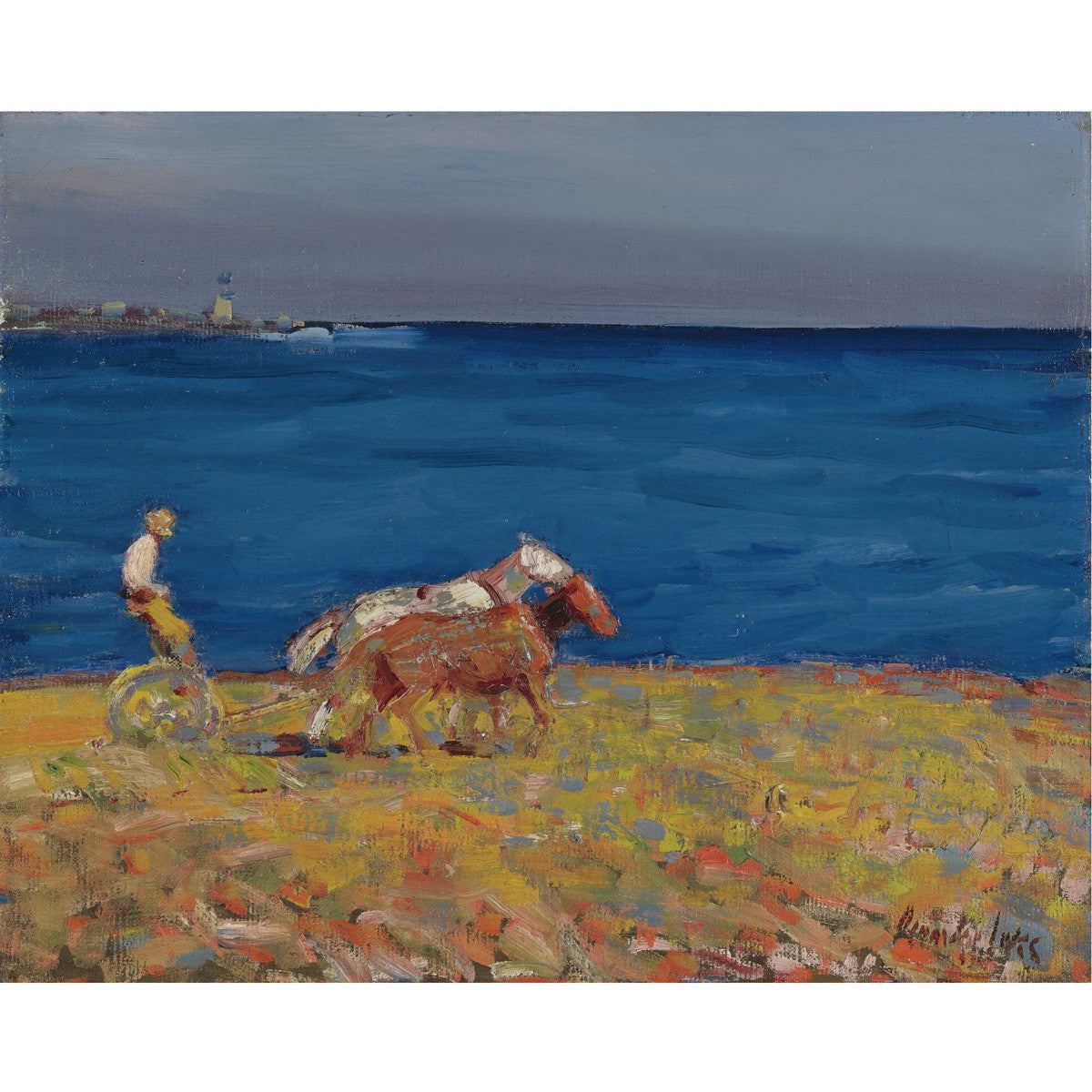 George Luks - Henry Dyer, Cape Elizabeth, Maine-Reproduction-Get Custom Art