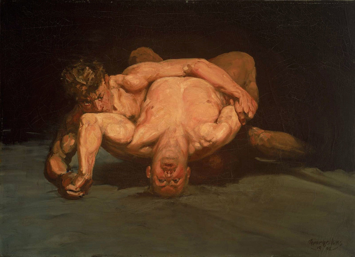 George Luks - The Wrestlers-Reproduction-Get Custom Art