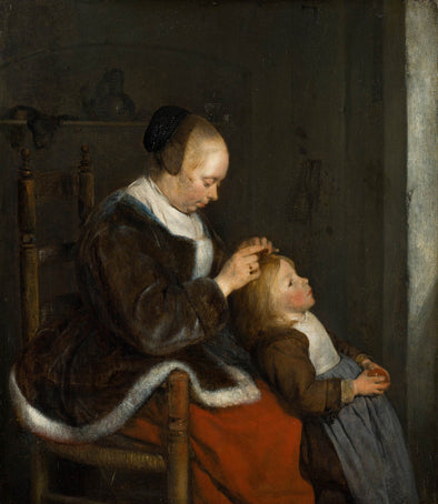 Gerard ter Borch - Mother Combing Her Child's Hair