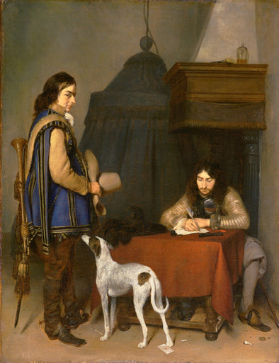 Gerard ter Borch - Officer Writing a Letter
