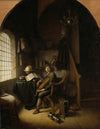 Gerrit Dou - An Interior with a Young Viola Player
