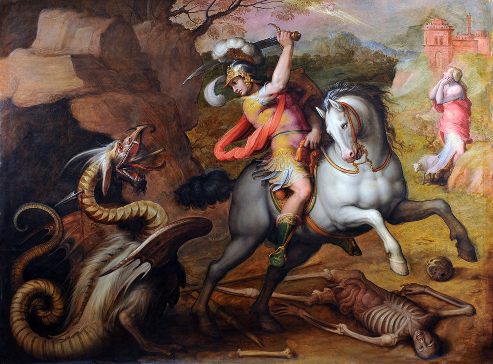 Giorgio Vasari - San Giorgio e il Drago-Reproduction-Get Custom Art