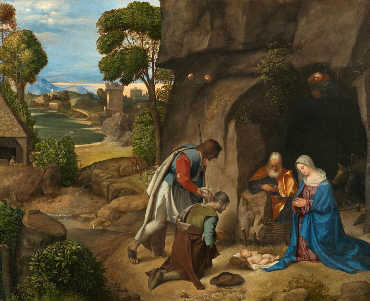 Giorgione - Adoration of The Shepherds-Reproduction-Get Custom Art