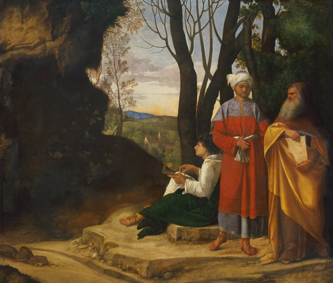 Giorgione - Three Philosophers-Reproduction-Get Custom Art
