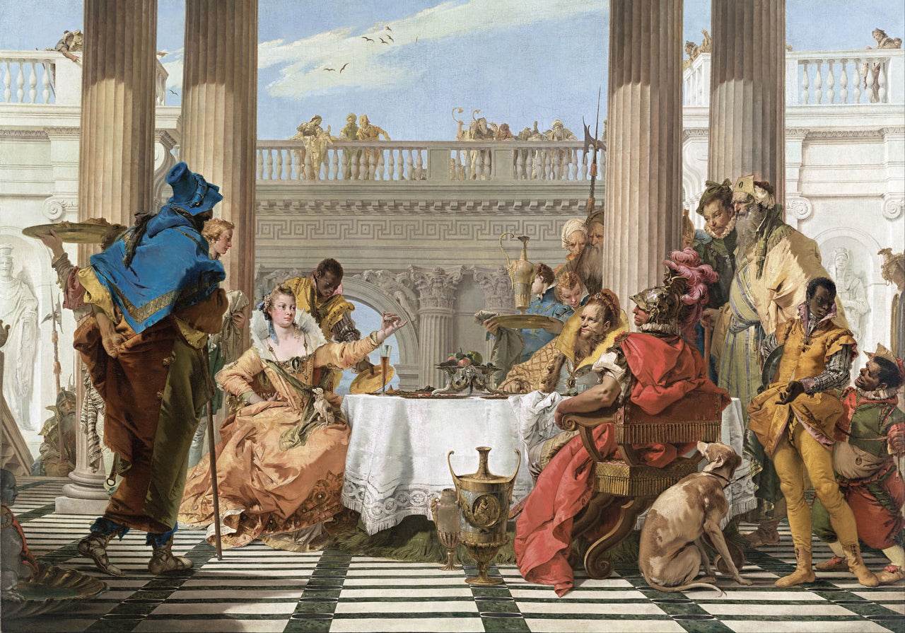 Giovanni Battista Tiepolo - The Banquet of Cleopatra-Reproduction-Get Custom Art