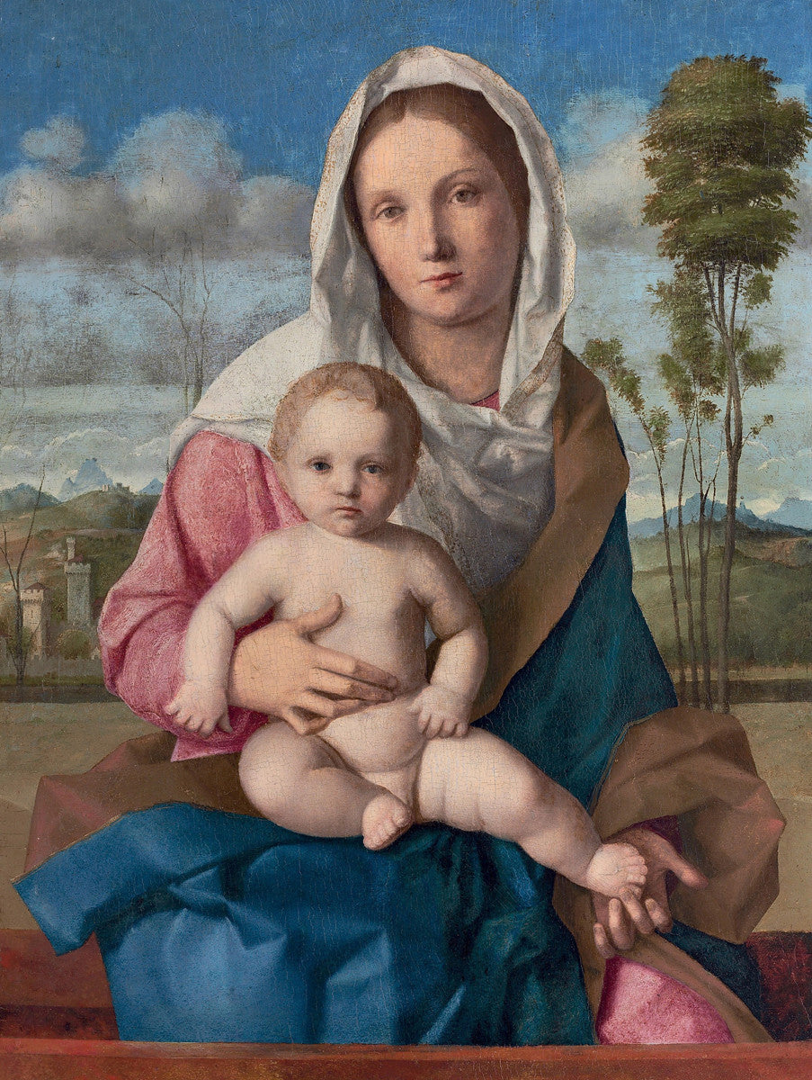 Giovanni Bellini - Madonna and Child In a Landscape-Reproduction-Get Custom Art