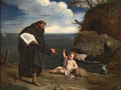Giovanni Bonati - Saint Augustine and the Child on the Seashore