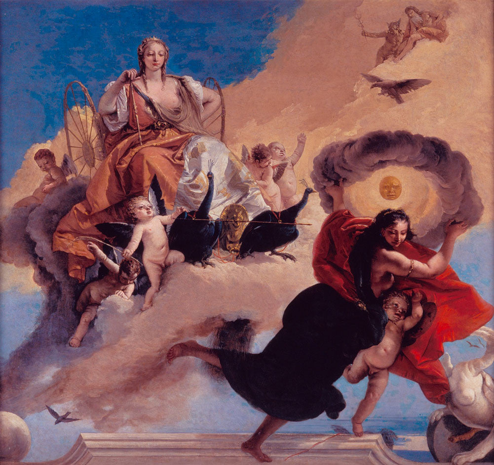 Giovanni Battista Tiepolo - Juno triumphant as Queen of the Air-Reproduction-Get Custom Art