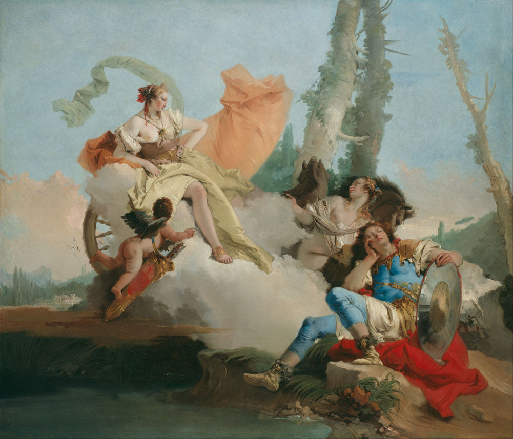 Giovanni Battista Tiepolo - Rinaldo Enchanted by Armida-Reproduction-Get Custom Art
